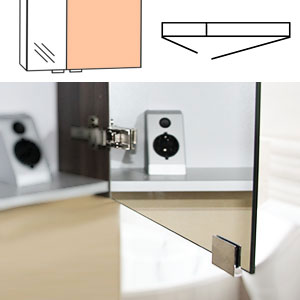 Doppelspiegeltüren - große Tür rechts: Doppelspiegeltüren - große Tür rechts