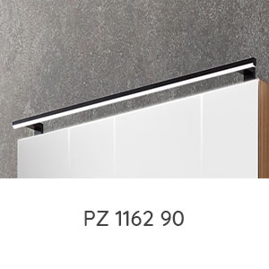 LED-Aufsatzleuchte schwarz matt - 900 mm: LED-Aufsatzleuchte schwarz matt - 900 mm