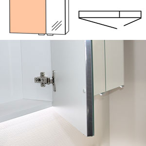 Türen auf Trägerplatte - große Tür links: Türen auf Trägerplatte - große Tür links