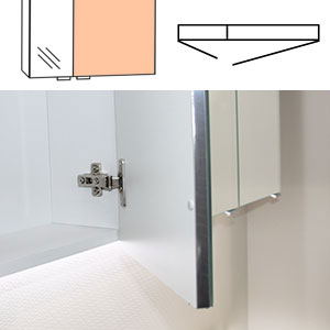 Türen auf Trägerplatte - große Tür rechts: Türen auf Trägerplatte - große Tür rechts