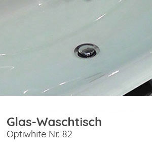 Glas Doppelwaschtisch Optiwhite 1406 mm Breite: Glas Doppelwaschtisch Optiwhite 1406 mm Breite
