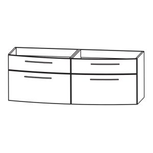 für evermite-Doppelwaschtisch 1400 mm Breite: für evermite-Doppelwaschtisch 1400 mm Breite