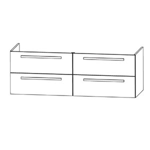 für Evermite und STONEPLUS-Waschtisch 1400 mm Breite: für Evermite und STONEPLUS-Waschtisch 1400 mm Breite