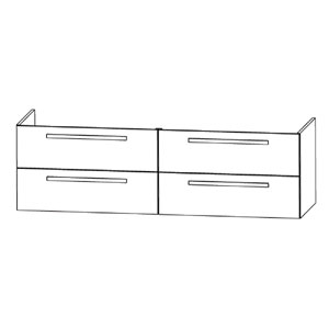 für Evermite oder STONEPLUS-Waschtisch 1600 mm Breite: für Evermite oder STONEPLUS-Waschtisch 1600 mm Breite