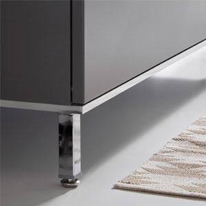 Dekorboden und Zierfüße chrom: Dekorboden und Zierfüße chrom