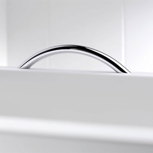 mit Wannengriff Rund Chrom vormontiert: mit Wannengriff Rund Chrom vormontiert