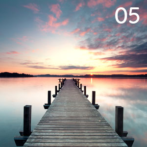 Wassersteg im Sonnenaufgang: Wassersteg im Sonnenaufgang