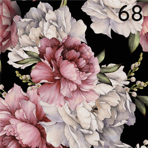 Pfingstrosen Vintage Schwarz: Pfingstrosen Vintage Schwarz