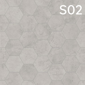 Fliese Hexagon-Grau: Fliese Hexagon-Grau
