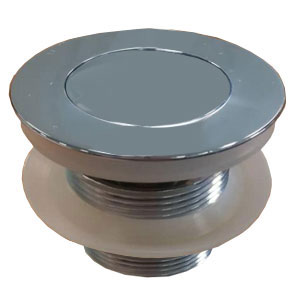 Pop-up Ablaufventil mit Schlitz-Überlaufanschluss -verchromt: Pop-up Ablaufventil mit Schlitz-Überlaufanschluss -verchromt