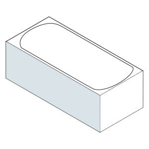 mit Badewannenschürze - für Columbia B004: mit Badewannenschürze - für Columbia B004