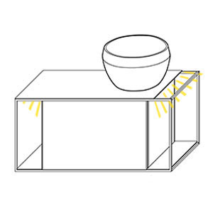 Becken rechts, mit Waschtisch-Beleuchtung 2 x 0,7 Watt: Becken rechts, mit Waschtisch-Beleuchtung 2 x 0,7 Watt