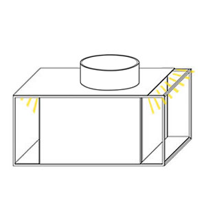 Becken rechts, mit Waschtisch-Beleuchtung 2 x 0,7 Watt: Becken rechts, mit Waschtisch-Beleuchtung 2 x 0,7 Watt
