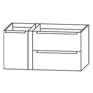 Anbauelement links, mit Griffleisten: Anbauelement links, mit Griffleisten