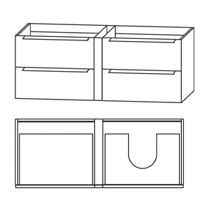 Anbauelement links, mit Griffleisten: Anbauelement links, mit Griffleisten