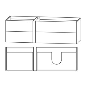 Anbauelement links, mit Push-to-open-Technik: Anbauelement links, mit Push-to-open-Technik