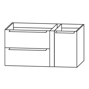 Anbauelement rechts, mit Griffleisten: Anbauelement rechts, mit Griffleisten