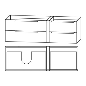 Anbauelement rechts, mit Griffleisten: Anbauelement rechts, mit Griffleisten