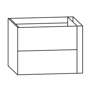 Dekorstreifen rechts, mit Push-to-open-Technik: Dekorstreifen rechts, mit Push-to-open-Technik
