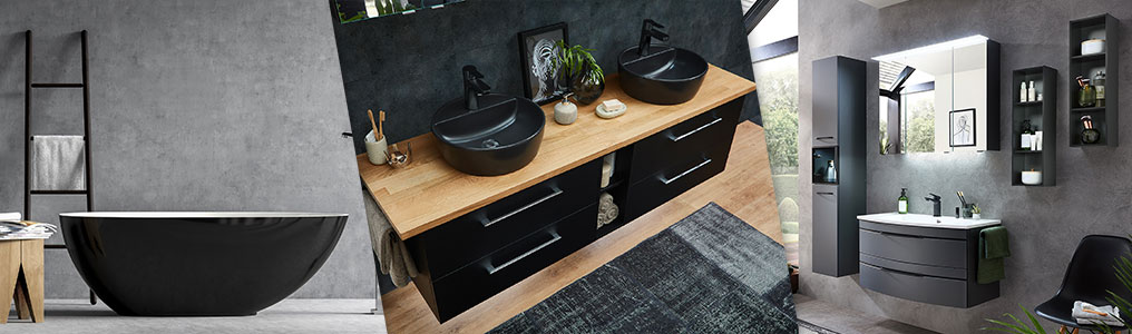 Badezimmer Ideen in Schwarz Badezimmer Schwarz