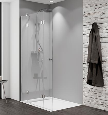 HSK Aperto Walk In Dusche HSK Aperto Walk In Dusche 3-teilig mit Pendeltür