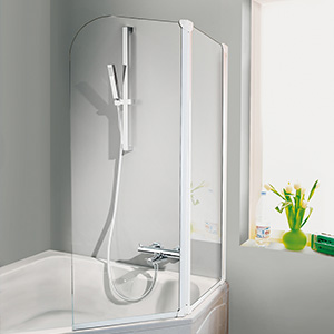 Duschwand f&uuml;r Eck-Badewanne